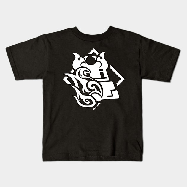 Genshin Impact Thoma Emblem - White Kids T-Shirt by GachaSlave